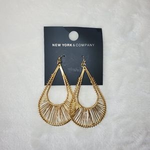NY&C Gold Dangle Earrings